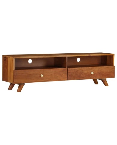Meuble TV Bois de récupération solide 140 x 30 x 40 cm
