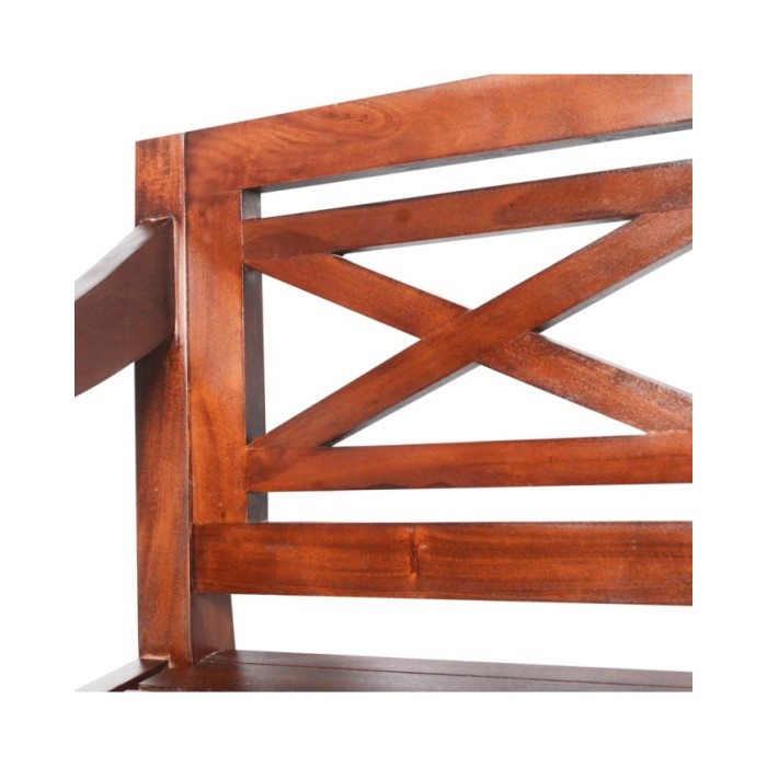 Chaises Batavia 2 pcs Marron foncé Bois d'acajou solide