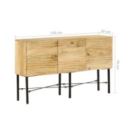 Buffet Bois de manguier massif 118 x 30 x 70 cm
