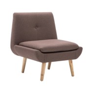 Fauteuil sans accoudoirs Marron Tissu