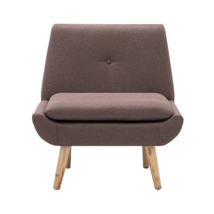 Fauteuil sans accoudoirs Marron Tissu