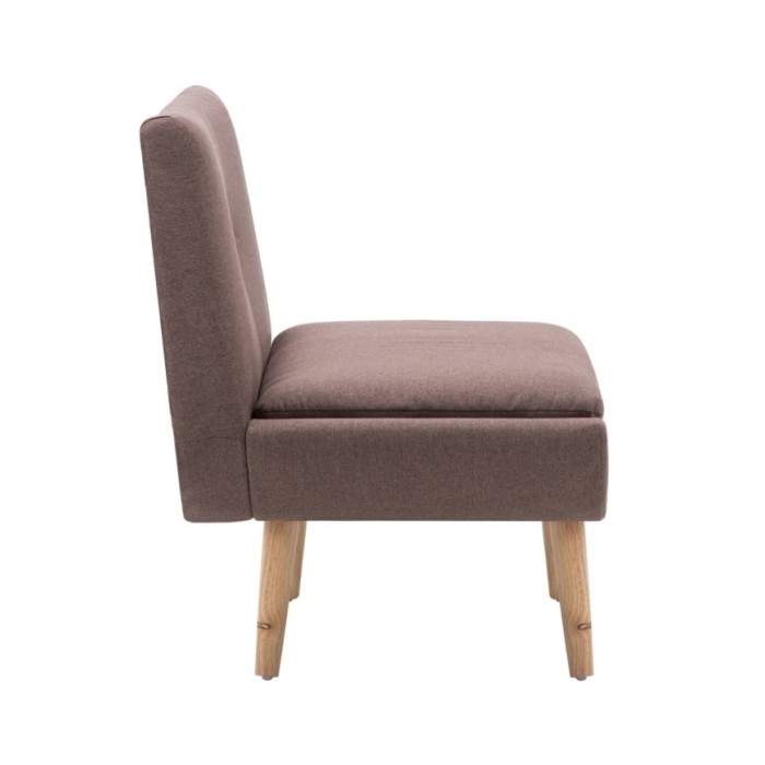 Fauteuil sans accoudoirs Marron Tissu