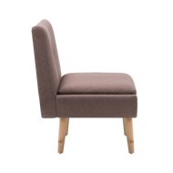 Fauteuil sans accoudoirs Marron Tissu