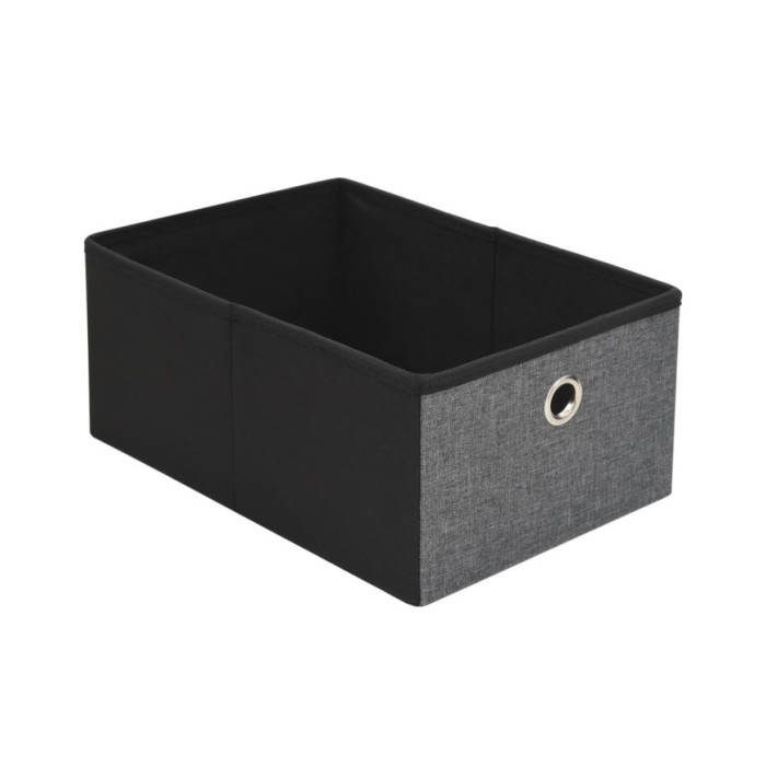 Banc de rangement pliable Faux lin 76 x 38 x 38 cm Gris foncé