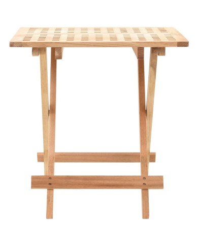 Table d'appoint pliante 50 x 50 x 49 cm Bois de noyer massif