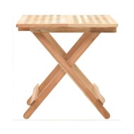 Table d'appoint pliante 50 x 50 x 49 cm Bois de noyer massif