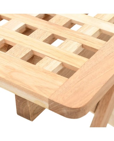 Table d'appoint pliante 50 x 50 x 49 cm Bois de noyer massif