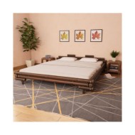 Cadre de lit Marron foncé Bambou 180 x 200 cm