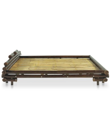 Cadre de lit Marron foncé Bambou 180 x 200 cm