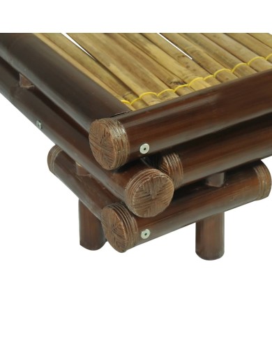 Cadre de lit Marron foncé Bambou 180 x 200 cm