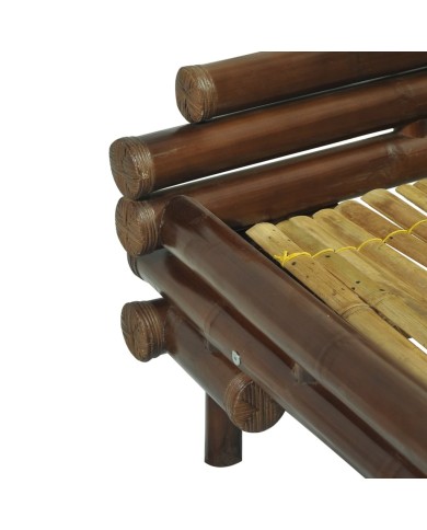 Cadre de lit Marron foncé Bambou 180 x 200 cm