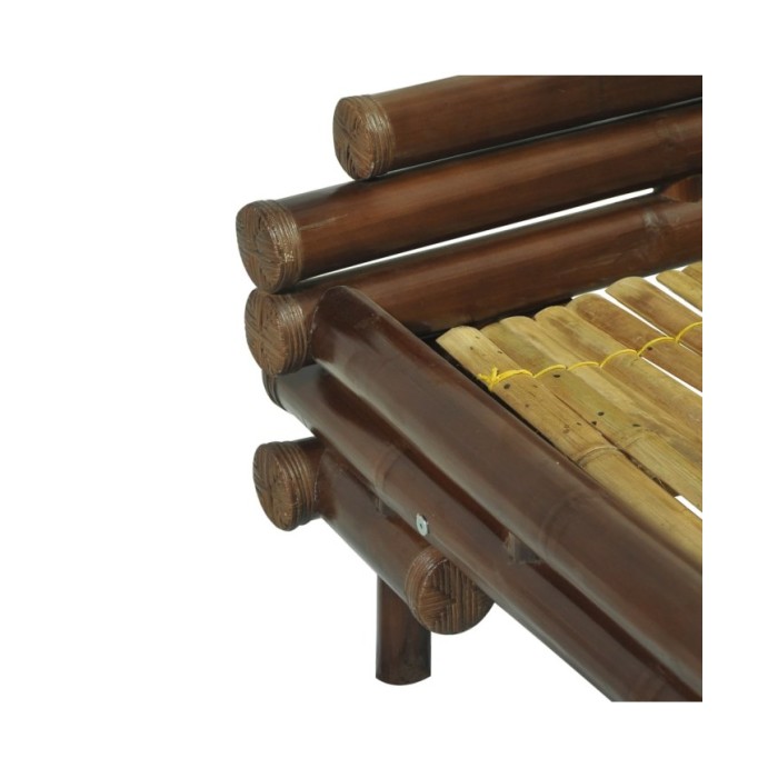 Cadre de lit Marron foncé Bambou 180 x 200 cm
