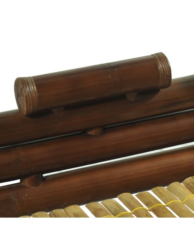 Cadre de lit Marron foncé Bambou 180 x 200 cm