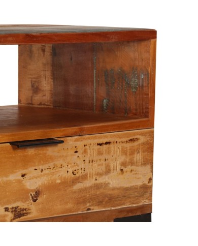 Meuble TV 118 x 35 x 45 cm Bois de récupération massif