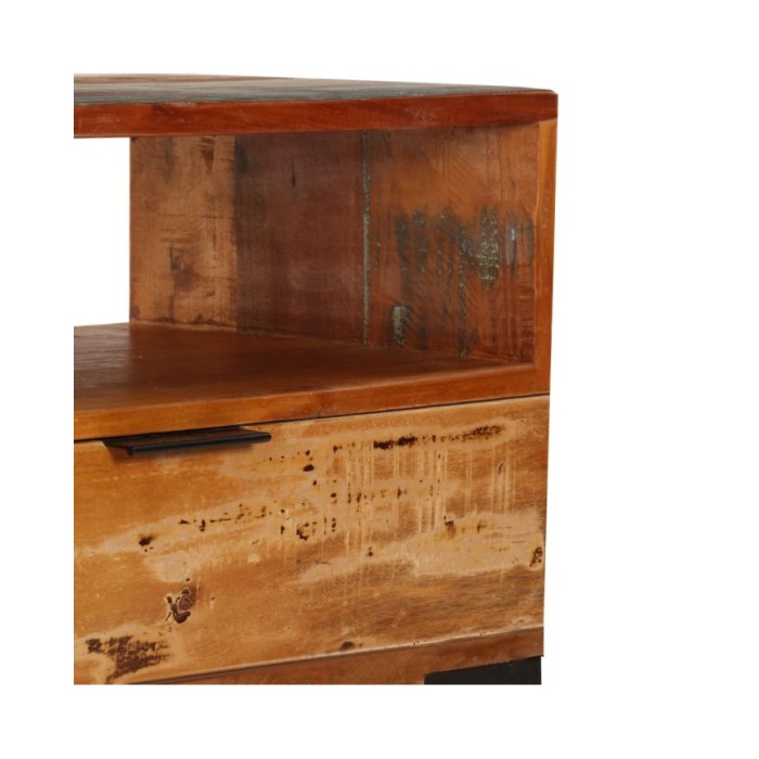 Meuble TV 118 x 35 x 45 cm Bois de récupération massif