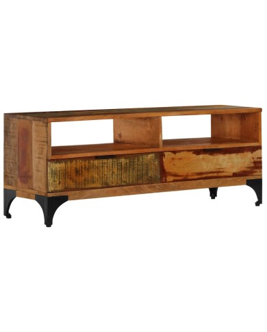 Meuble TV 118 x 35 x 45 cm Bois de récupération massif