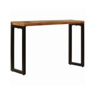 Table console 120x35x76 cm Bois de récupération solide et acier