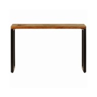 Table console 120x35x76 cm Bois de récupération solide et acier
