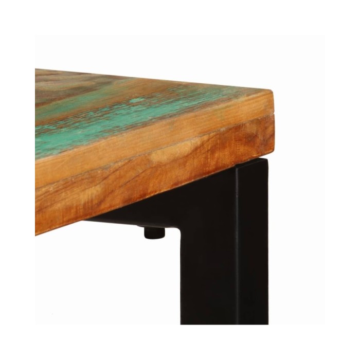 Table console 120x35x76 cm Bois de récupération solide et acier
