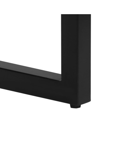 Table console 120x35x76 cm Bois de récupération solide et acier