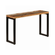 Table console 120x35x76 cm Bois de récupération solide et acier