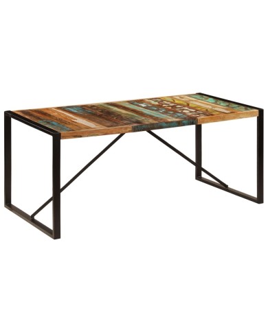 Table de salle à manger 180x90x75 cm Bois de récupération