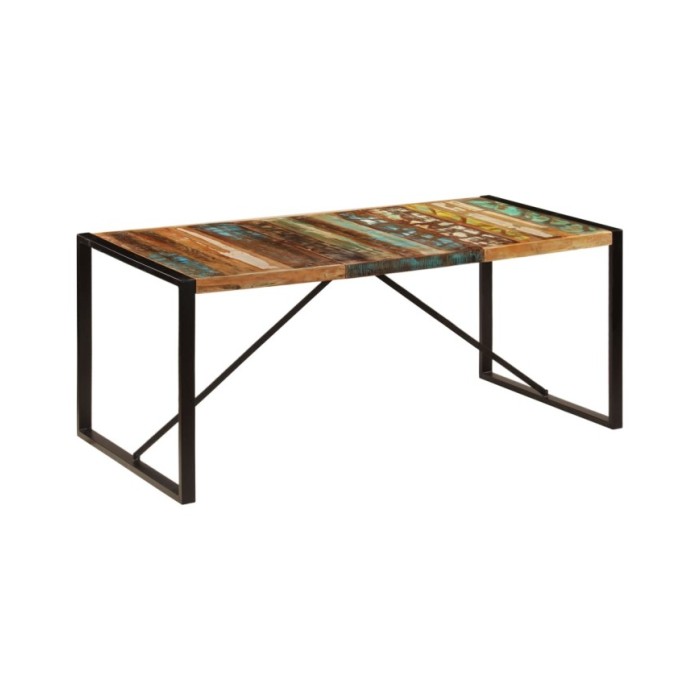 Table de salle à manger 180x90x75 cm Bois de récupération