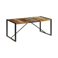 Table de salle à manger 180x90x75 cm Bois de récupération