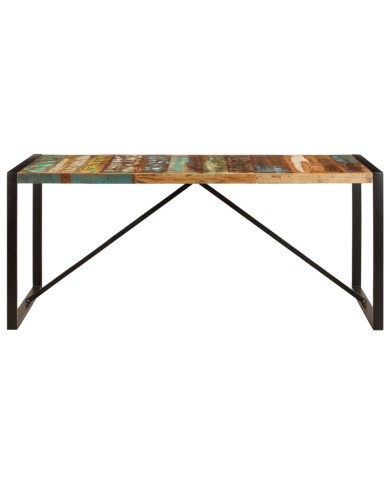 Table de salle à manger 180x90x75 cm Bois de récupération