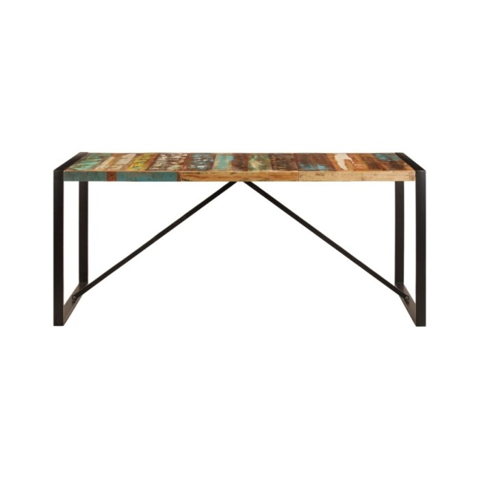 Table de salle à manger 180x90x75 cm Bois de récupération