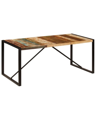 Table de salle à manger 180x90x75 cm Bois de récupération