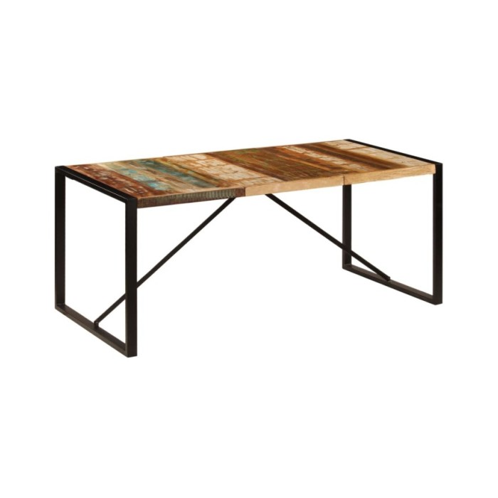 Table de salle à manger 180x90x75 cm Bois de récupération