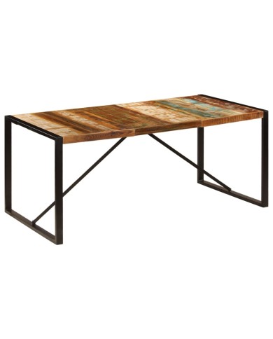 Table de salle à manger 180x90x75 cm Bois de récupération