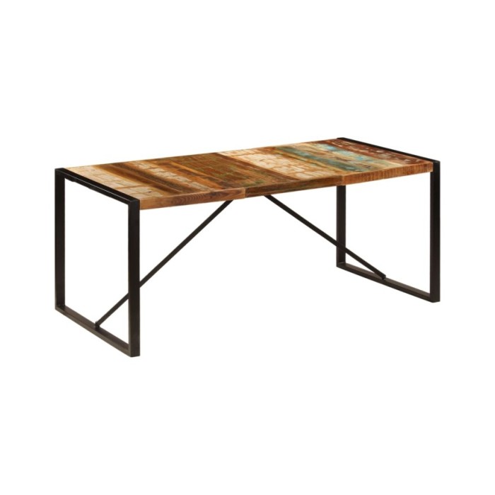Table de salle à manger 180x90x75 cm Bois de récupération