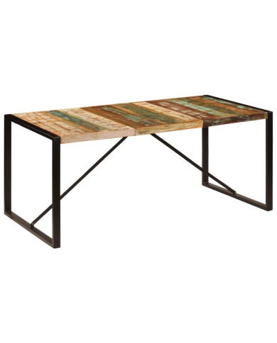 Table de salle à manger 180x90x75 cm Bois de récupération
