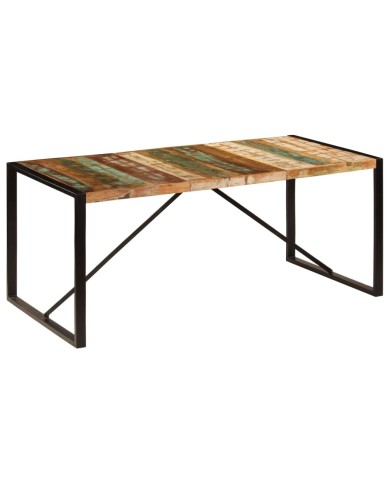 Table de salle à manger 180x90x75 cm Bois de récupération