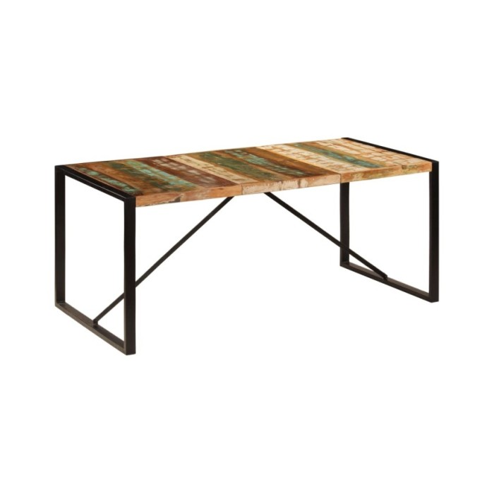 Table de salle à manger 180x90x75 cm Bois de récupération