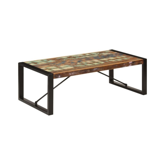 Table basse 120x60x40 cm Bois de récupération solide