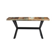 Table de salle à manger 160x80x75cm Bois de récupération massif