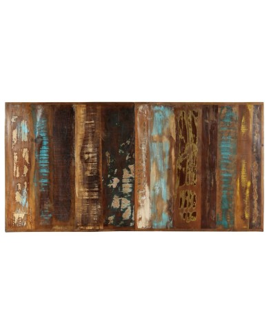 Table de salle à manger 160x80x75cm Bois de récupération massif