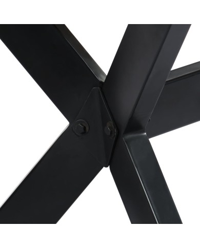 Table de salle à manger 160x80x75cm Bois de récupération massif