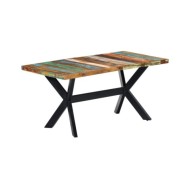 Table de salle à manger 160x80x75cm Bois de récupération massif