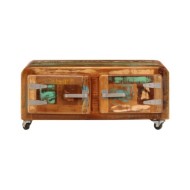 Table basse 85 x 55 x 40 cm Bois de récupération massif