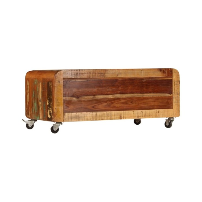 Table basse 85 x 55 x 40 cm Bois de récupération massif