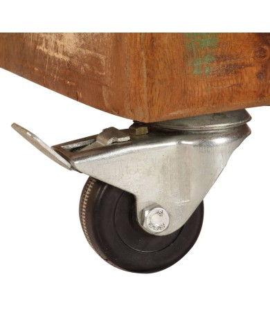 Table basse 85 x 55 x 40 cm Bois de récupération massif