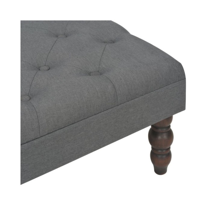 Tabouret Gris foncé 60x60x36 cm Polyester