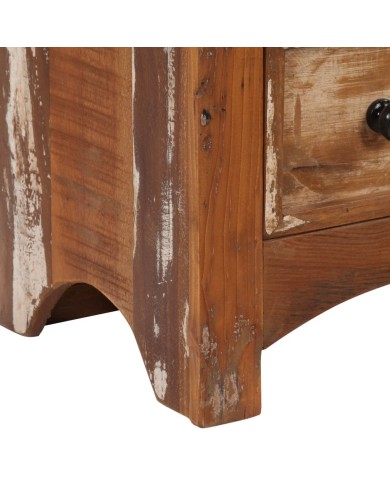 Coffre à tiroirs 60x30x75 cm Bois solide de récupération