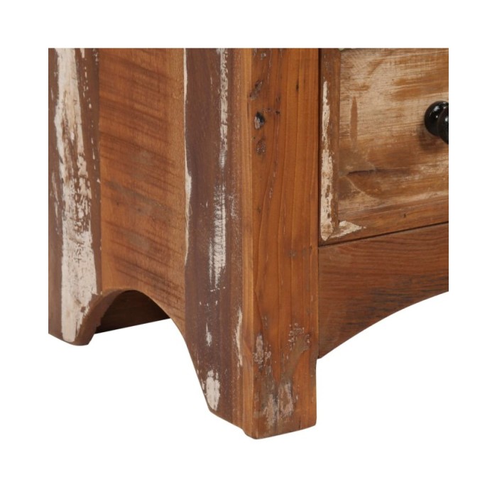 Coffre à tiroirs 60x30x75 cm Bois solide de récupération