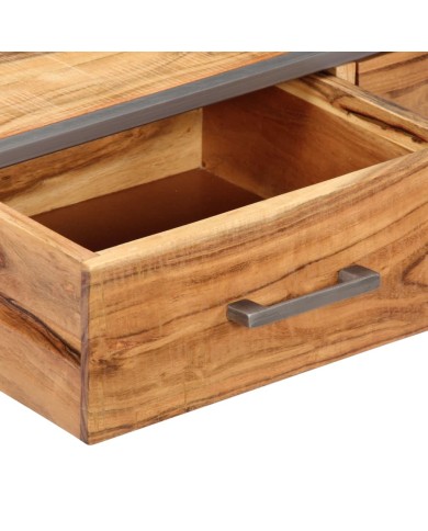 Table basse 75 x 75 x 35 cm Bois solide d'acacia