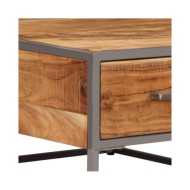 Table basse 75 x 75 x 35 cm Bois solide d'acacia